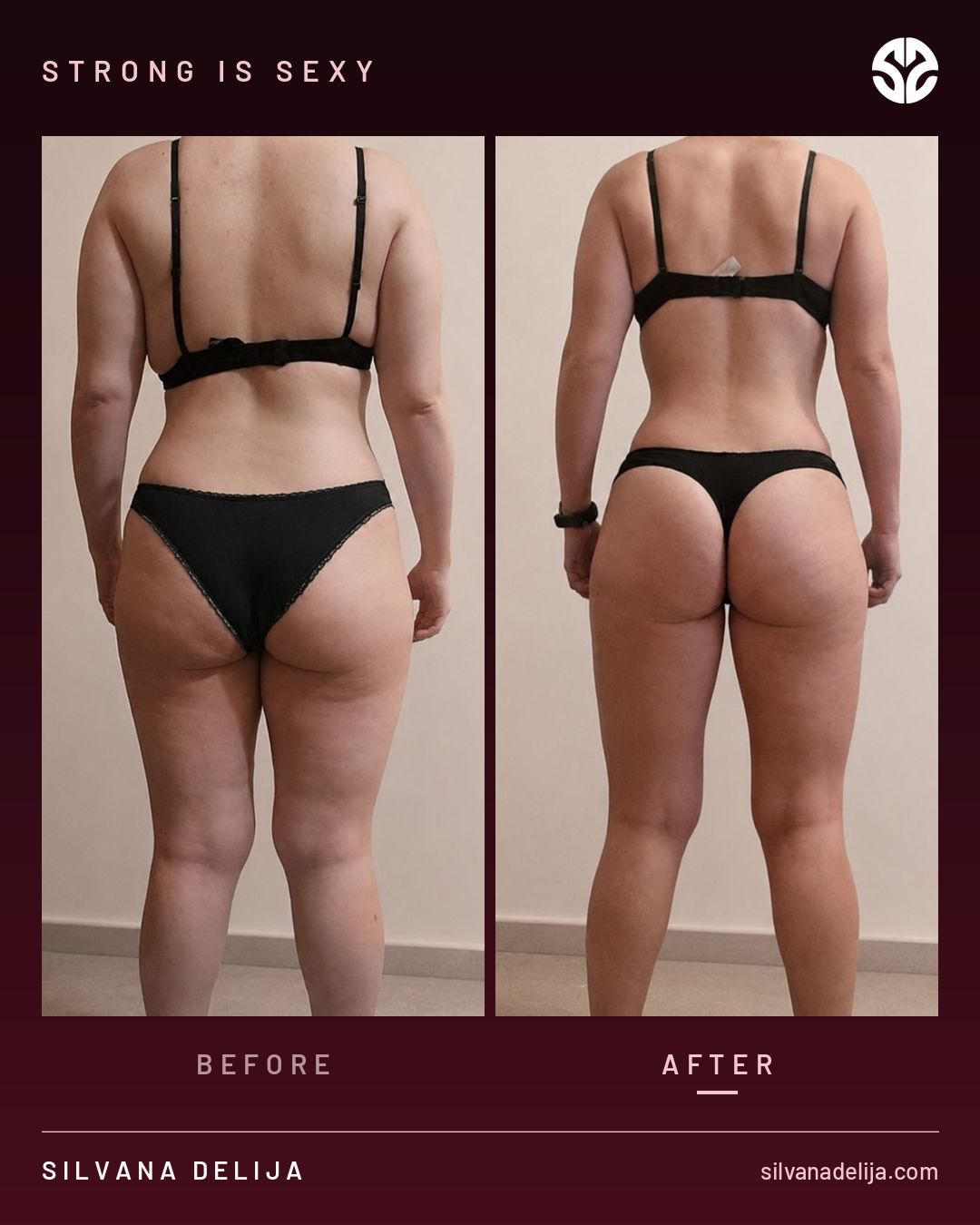 Client transformation result — Silvana Delija coaching