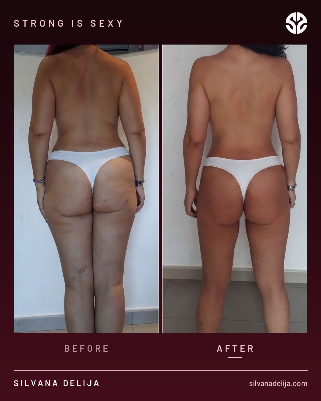 Client transformation result — Silvana Delija coaching